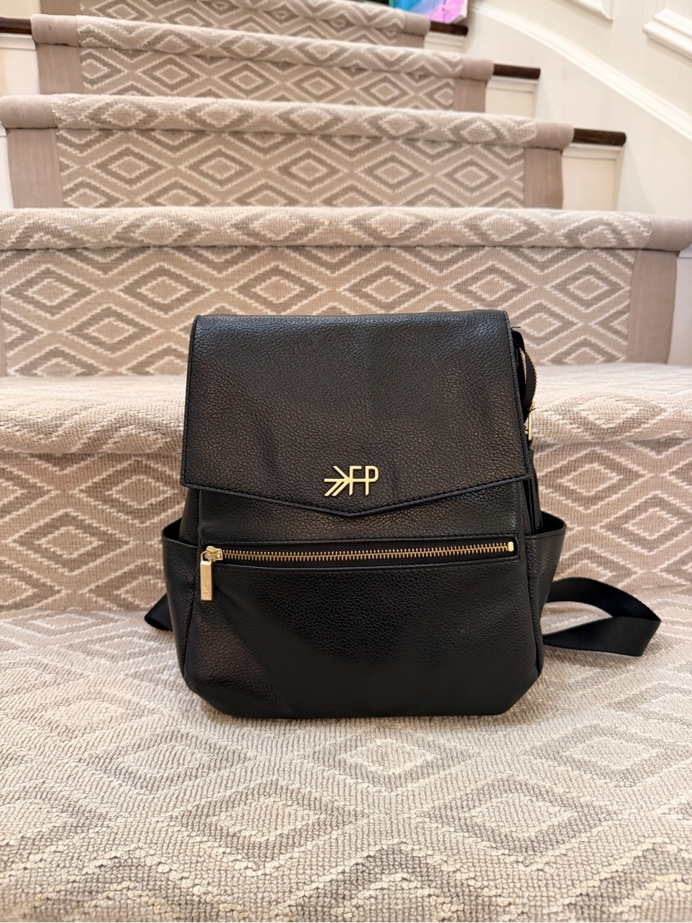Freshly Picked Black Diaper Bag small